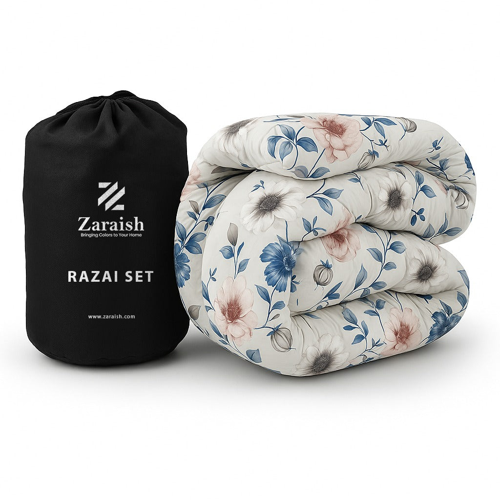 BLUE TULIP-WINTER RAZAI Set (HEAVY FILLING)