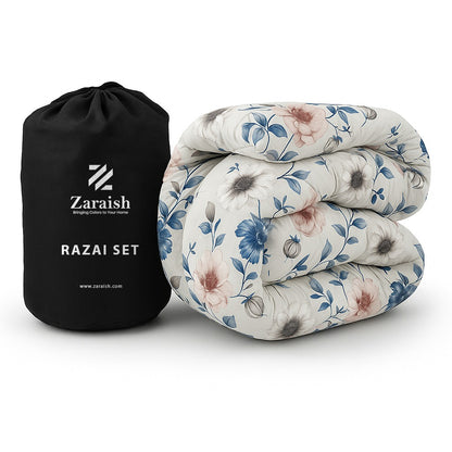 BLUE TULIP-WINTER RAZAI Set (HEAVY FILLING)