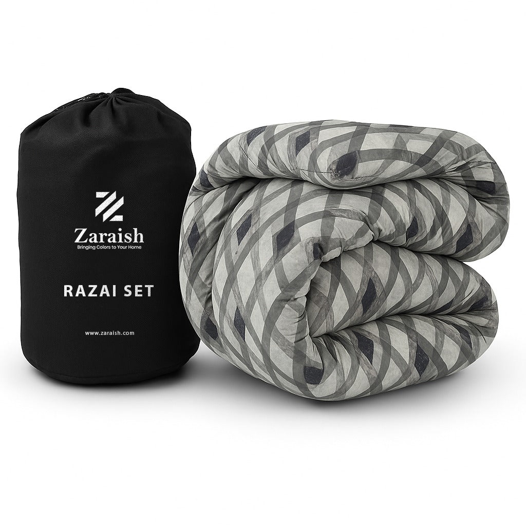 GREY ART-WINTER RAZAI Set (HEAVY FILLING)