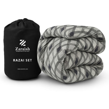 GREY ART-WINTER RAZAI Set (HEAVY FILLING)
