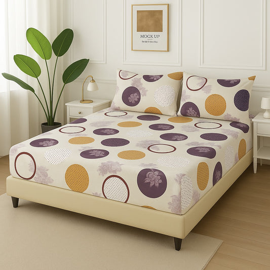 MULTI CIRCLE -Fitted Bedsheet Set
