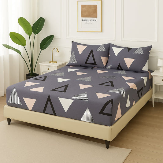 TRIANGLE -Fitted Bedsheet Set