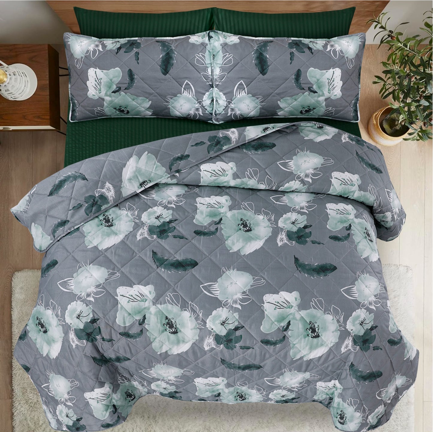 Charlotte- Premium Pure Cotton 6pcs Comforter Set
