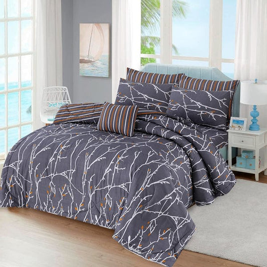 Source View- Premium Pure Cotton 8pcs Duvet Cover Set (Without Filling)