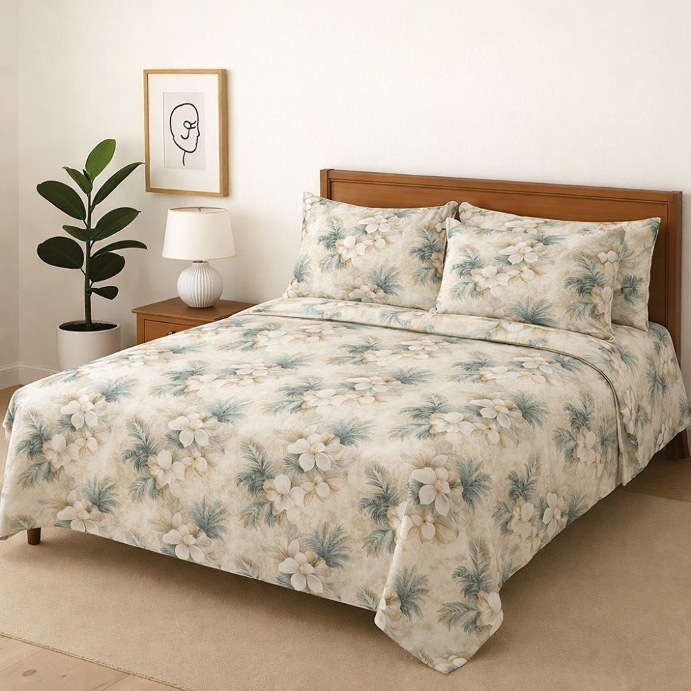 ARC - Bedsheet With 4 Pillow Covers - Zaraish.com