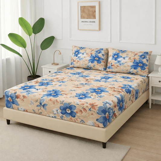 Azure Garden - Fitted Bedsheet Set - Zaraish.com