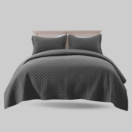 BEDSPREAD Set (Light Filling) - GREY - Zaraish.com