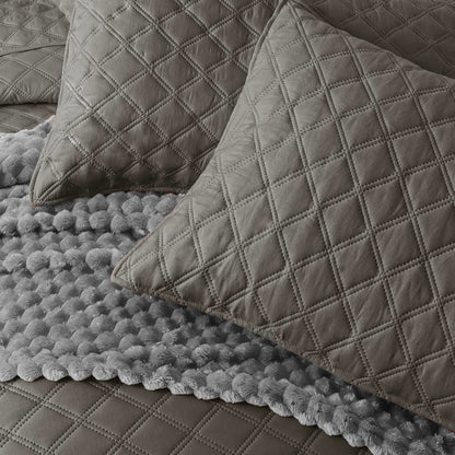 BEDSPREAD Set (Light Filling) - GREY - Zaraish.com