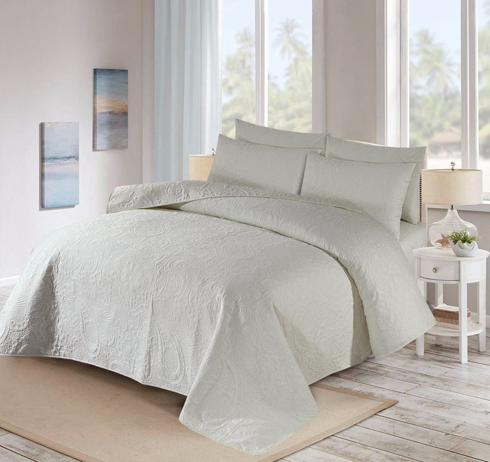 BEDSPREAD Set (Light Filling) - Off White - Zaraish.com