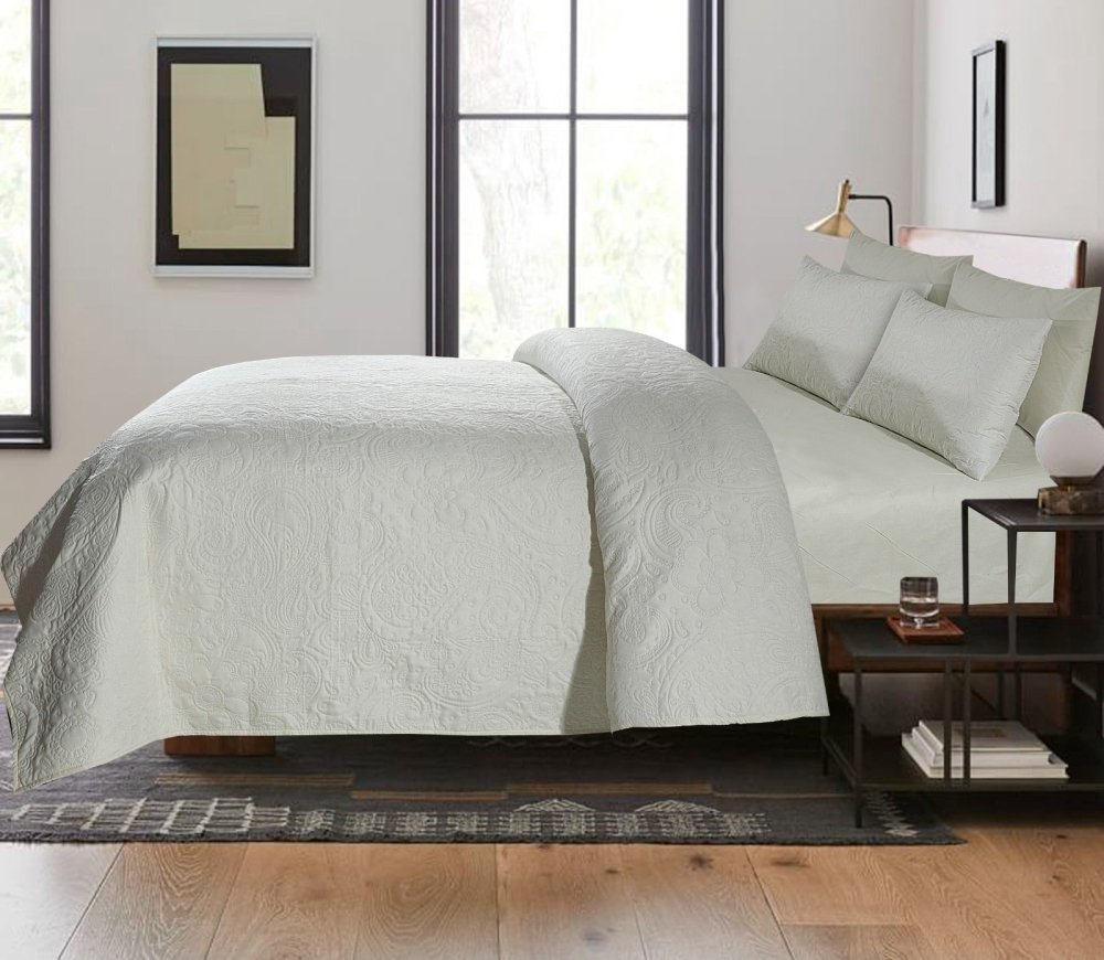 BEDSPREAD Set (Light Filling) - Off White - Zaraish.com