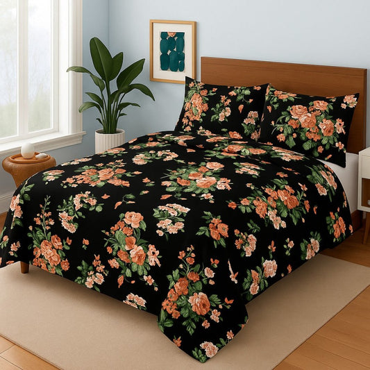 Black Tulip - Bedsheet Set - Zaraish.com
