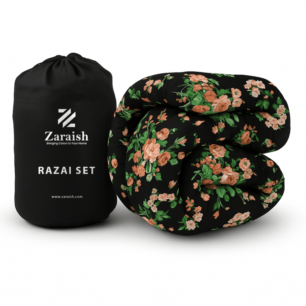 Black Tulip - WINTER RAZAI Set (HEAVY FILLING) - Zaraish.com