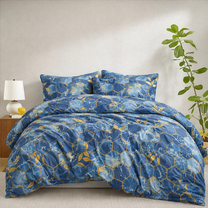Blue Electric - 6pcs Quilt Cover Set (Without Filling) - Zaraish.com