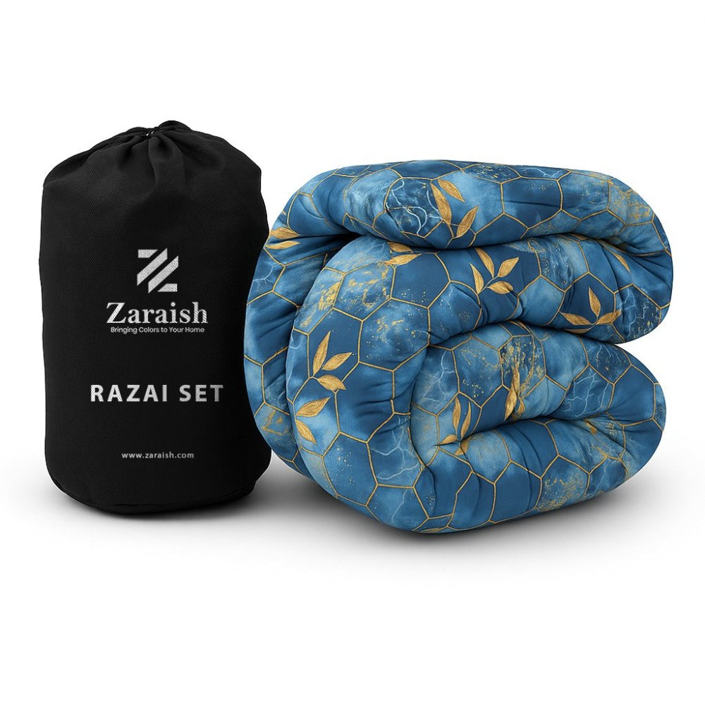 Blue Electric - WINTER RAZAI Set (HEAVY FILLING) - Zaraish.com
