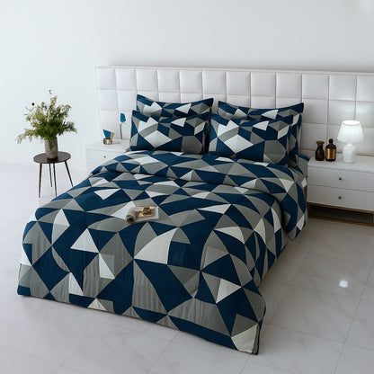 BLUE TUKRI - WINTER RAZAI Set (HEAVY FILLING) - Zaraish.com