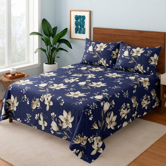 Blue Tulip - Bedsheet Set - Zaraish.com