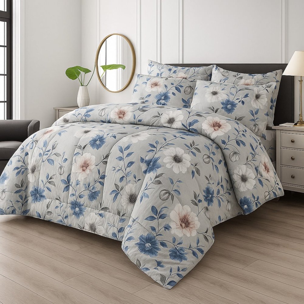 BLUE TULIP - WINTER RAZAI Set (HEAVY FILLING) - Zaraish.com