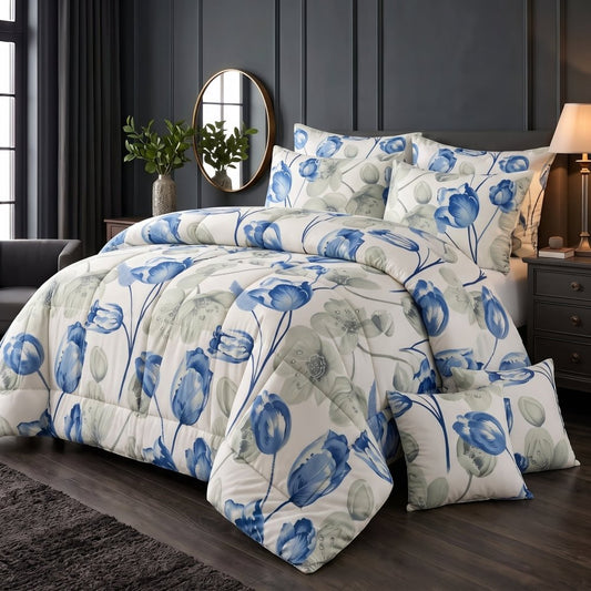 Bluebell Cascade -8 pcs WINTER RAZAI Set (HEAVY FILLING) - Zaraish.com
