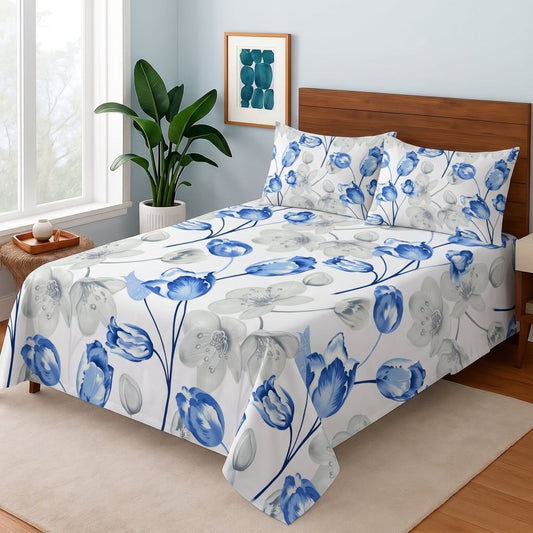 Bluebell Cascade - Bedsheet Set - Zaraish.com
