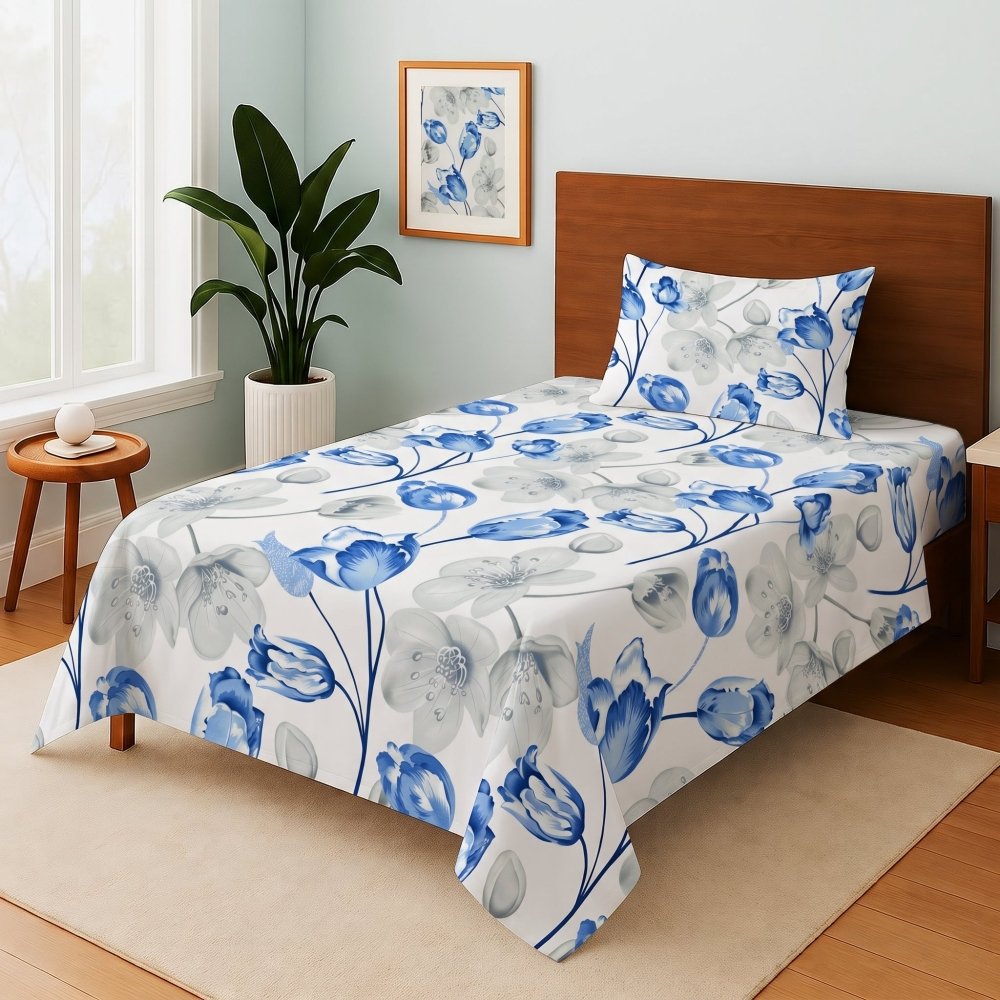 Bluebell Cascade - Single Bedsheet Set - Zaraish.com