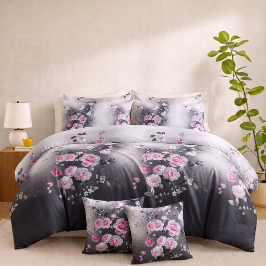 Blush Mist - 8pcs Quilt Cover Set (Without Filling) - Zaraish.com