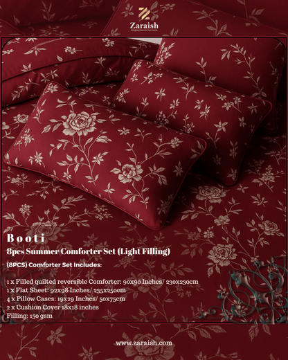 Booti - 8pcs Summer Comforter Set (Light Filling) - Zaraish.com