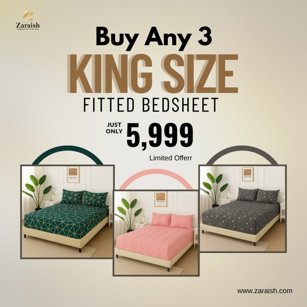 BUY 3 FITTED BEDSHEET IN 5999 - Zaraish.com