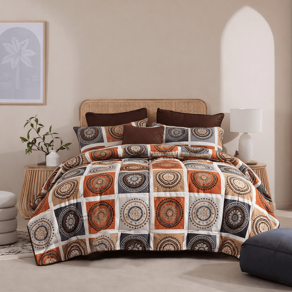 Chess - 7pcs PREMIUM Summer Comforter Set (Light Filling) - Zaraish.com