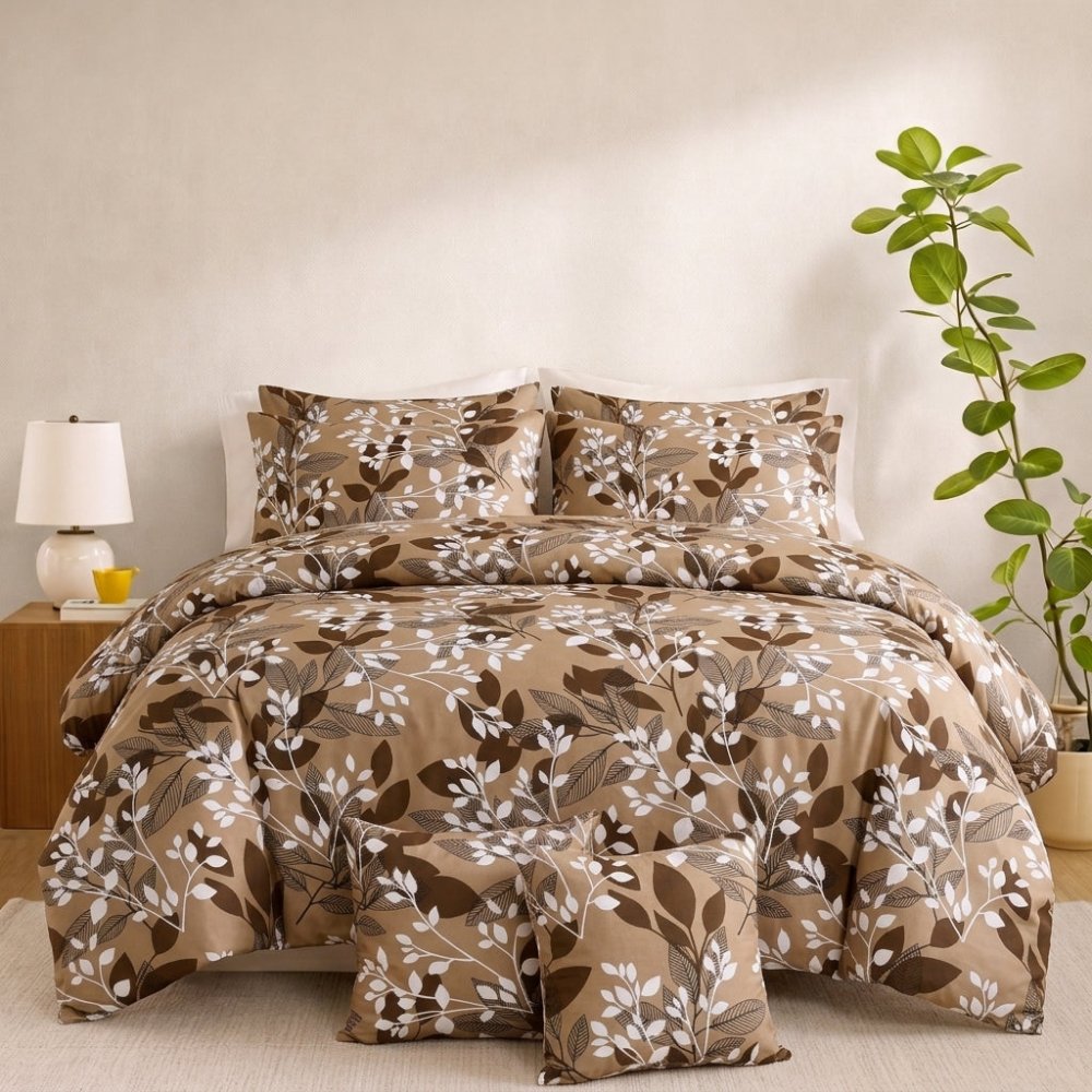 Cocoa Botanica - 8pcs Quilt Cover Set (Without Filling) - Zaraish.com