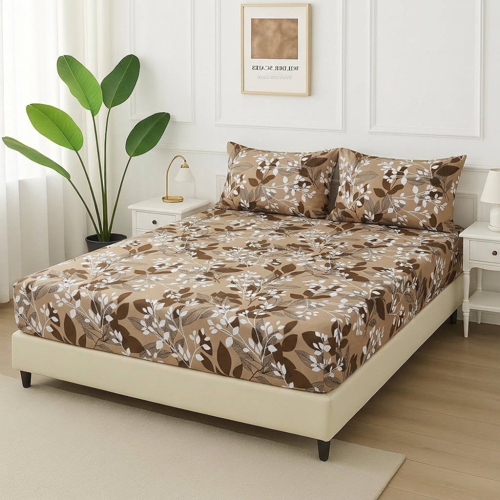 Cocoa Botanica - Fitted Bedsheet Set - Zaraish.com