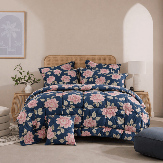 Darwin_Premium Pure Cotton 6 Comforter Set - Zaraish.com