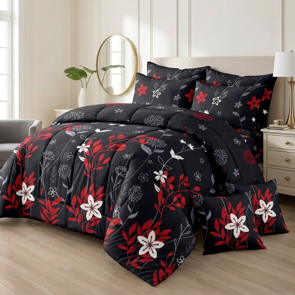 Ember Blossom - 8 pcs WINTER RAZAI Set (HEAVY FILLING) - Zaraish.com