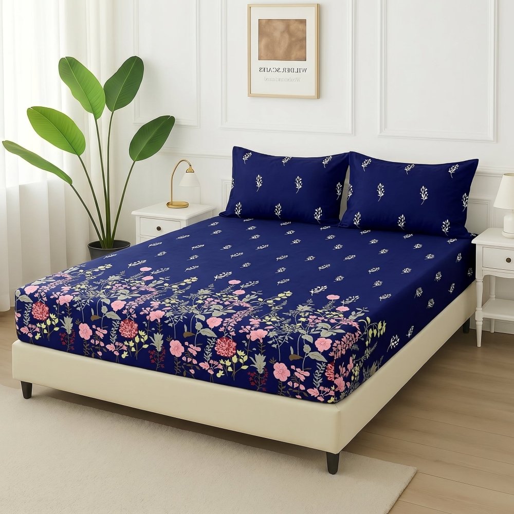 Evening Garden - Fitted Bedsheet Set - Zaraish.com
