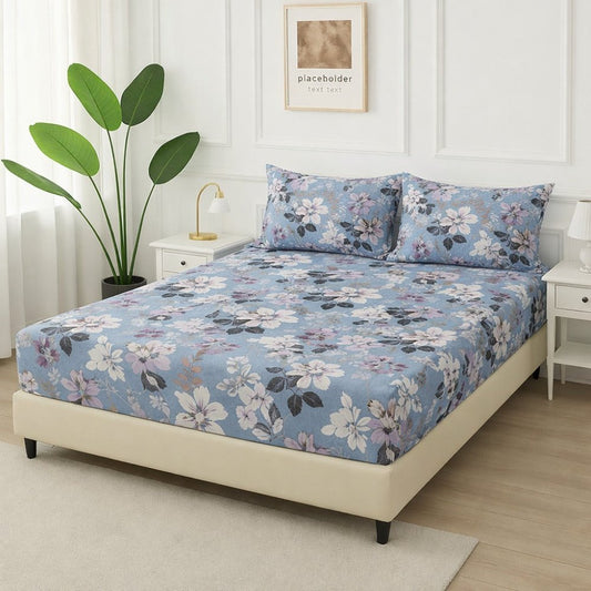 Flowery - Fitted Bedsheet Set - Zaraish.com