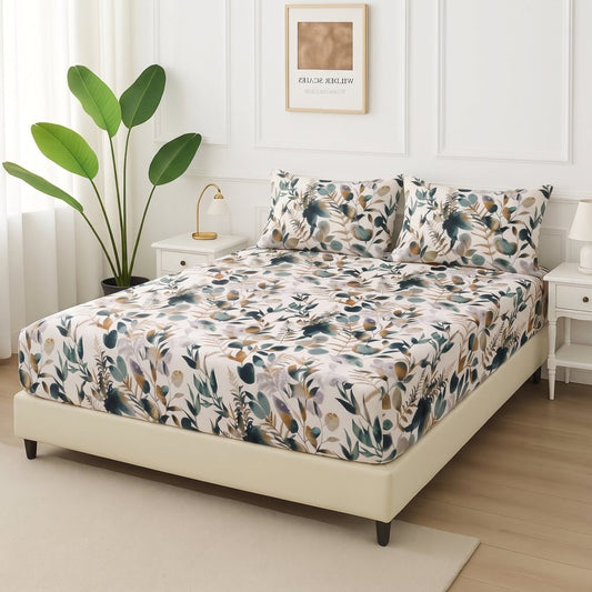 Forest Fern Meadow - Fitted Bedsheet Set - Zaraish.com
