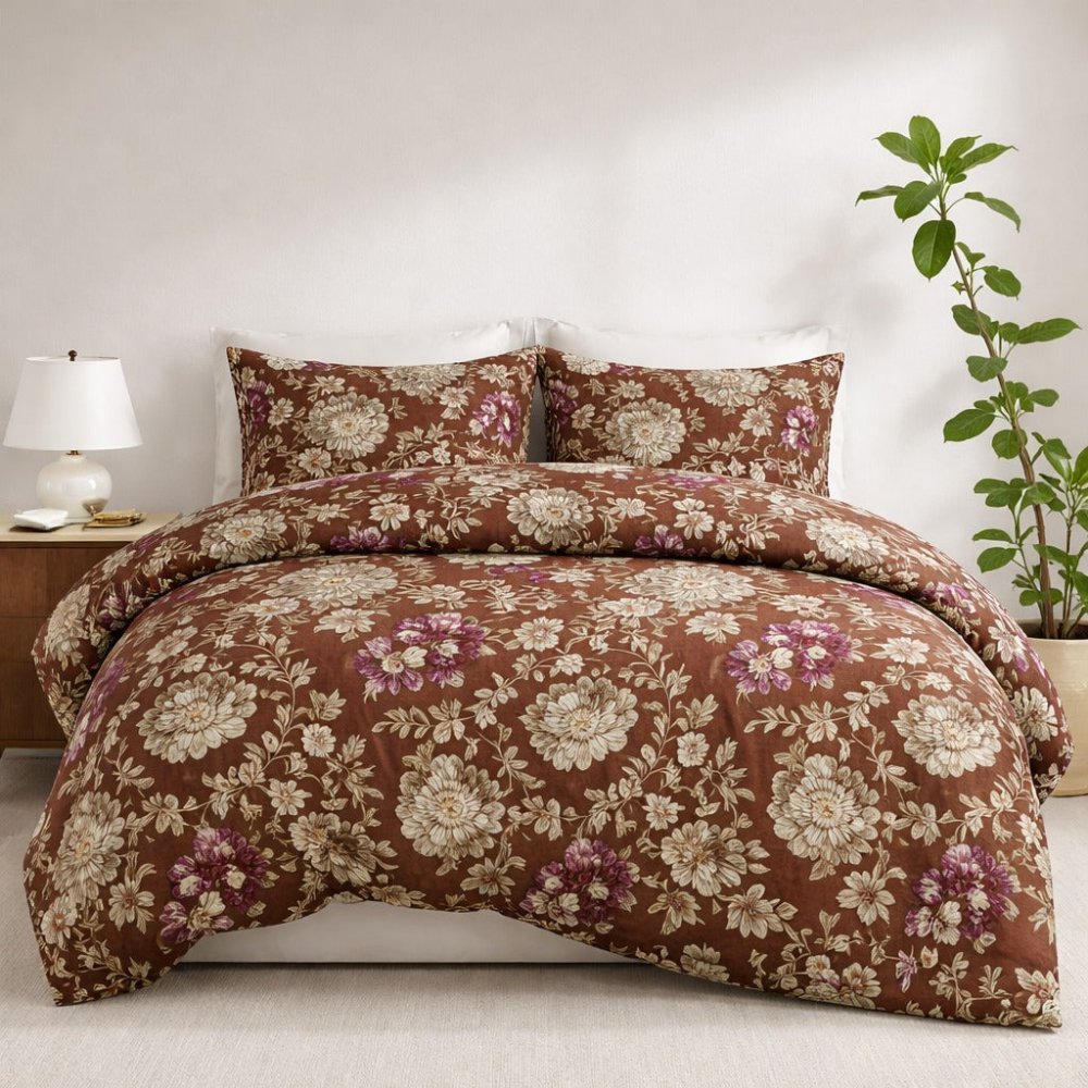 Forest Leaves - 6pcs Quilt Cover Set (Without Filling) - Zaraish.com