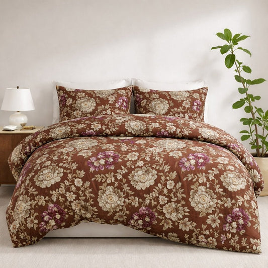 Forest Leaves - 6pcs Quilt Cover Set (Without Filling) - Zaraish.com