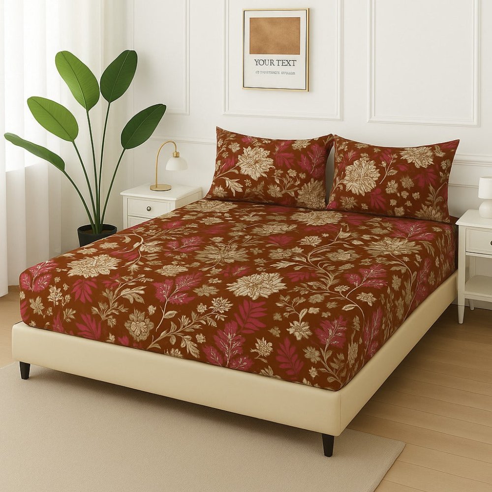 FOREST LEAVES - Fitted Bedsheet Set - Zaraish.com