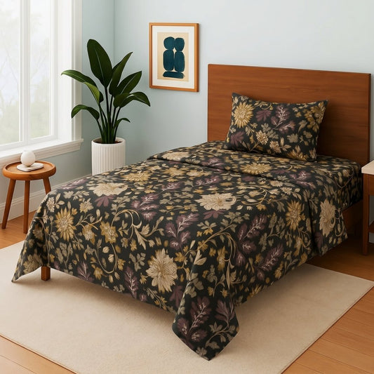 Forest patta - Single Bedsheet Set - Zaraish.com