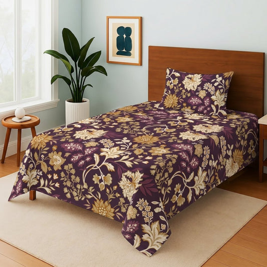 Forest patta - Single Bedsheet Set - Zaraish.com