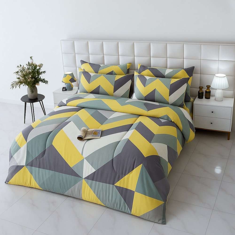 GEOMETRICAL - WINTER RAZAI Set (HEAVY FILLING) - Zaraish.com