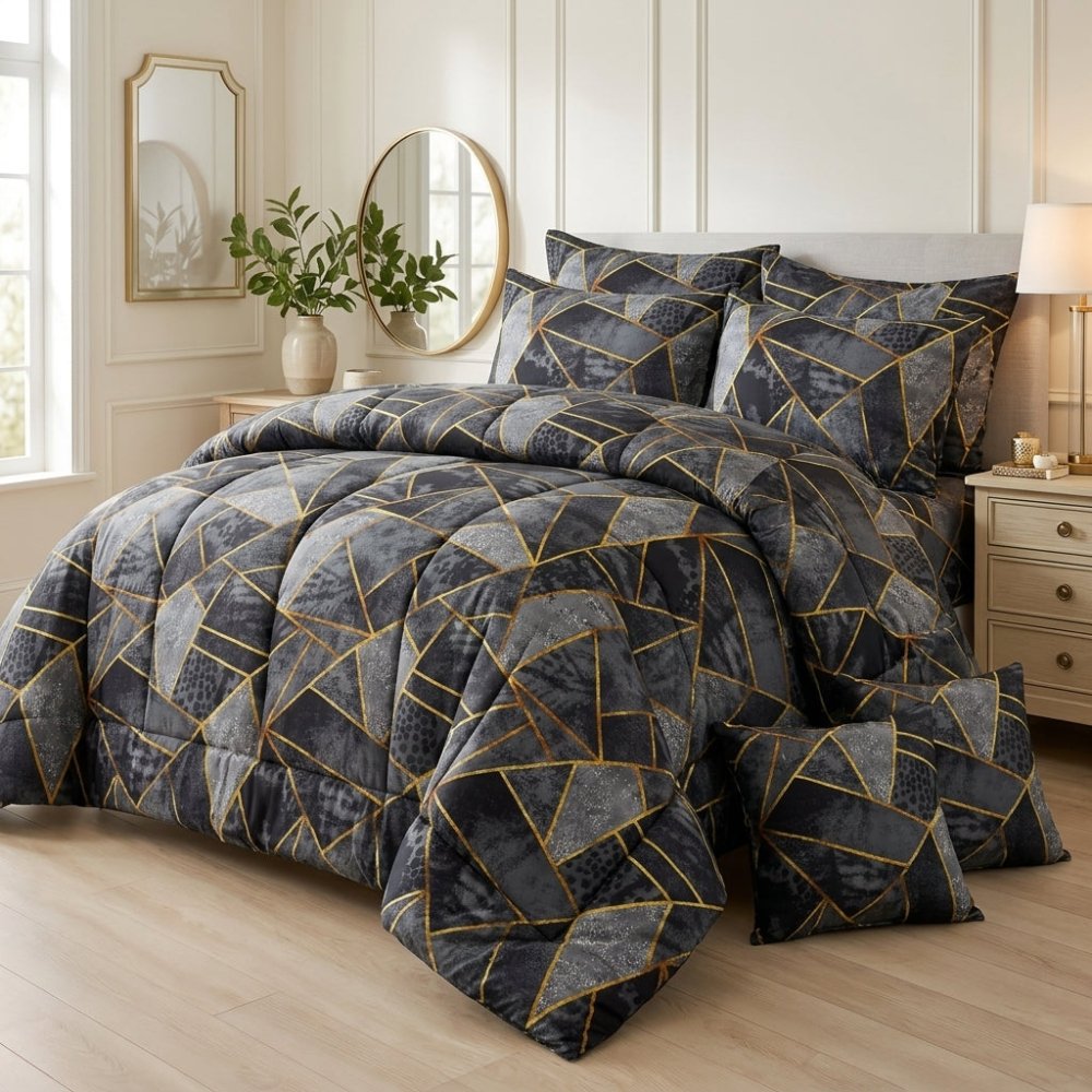 Gilded Mosaic - 8 pcs WINTER RAZAI Set (HEAVY FILLING) - Zaraish.com