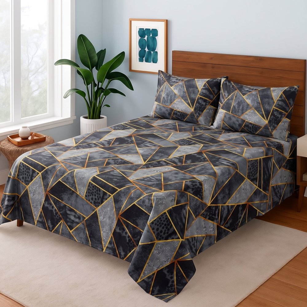 Gilded Mosaic - Bedsheet Set - Zaraish.com
