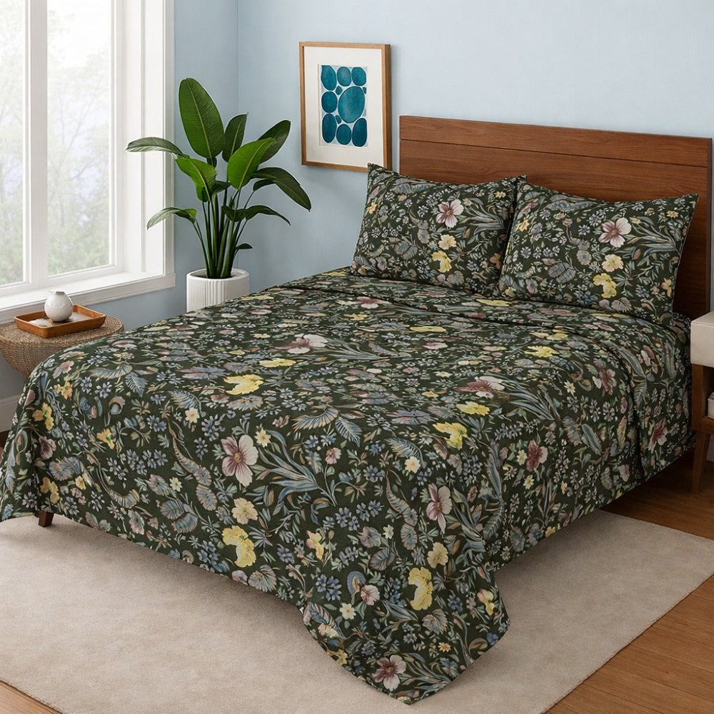Green Forest - Bedsheet Set - Zaraish.com