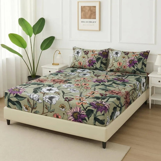 Green Forest - Fitted Bedsheet Set - Zaraish.com