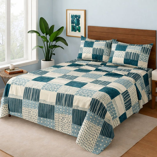 Green Square - Bedsheet Set - Zaraish.com