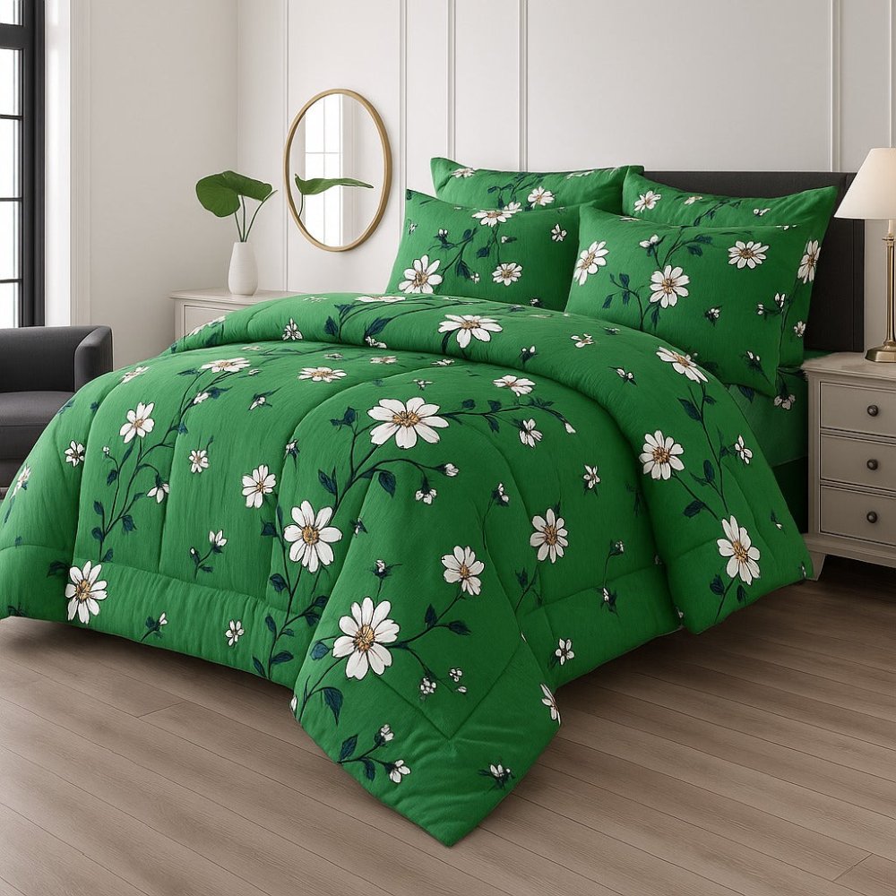 GREENISH - WINTER RAZAI Set (HEAVY FILLING) - Zaraish.com