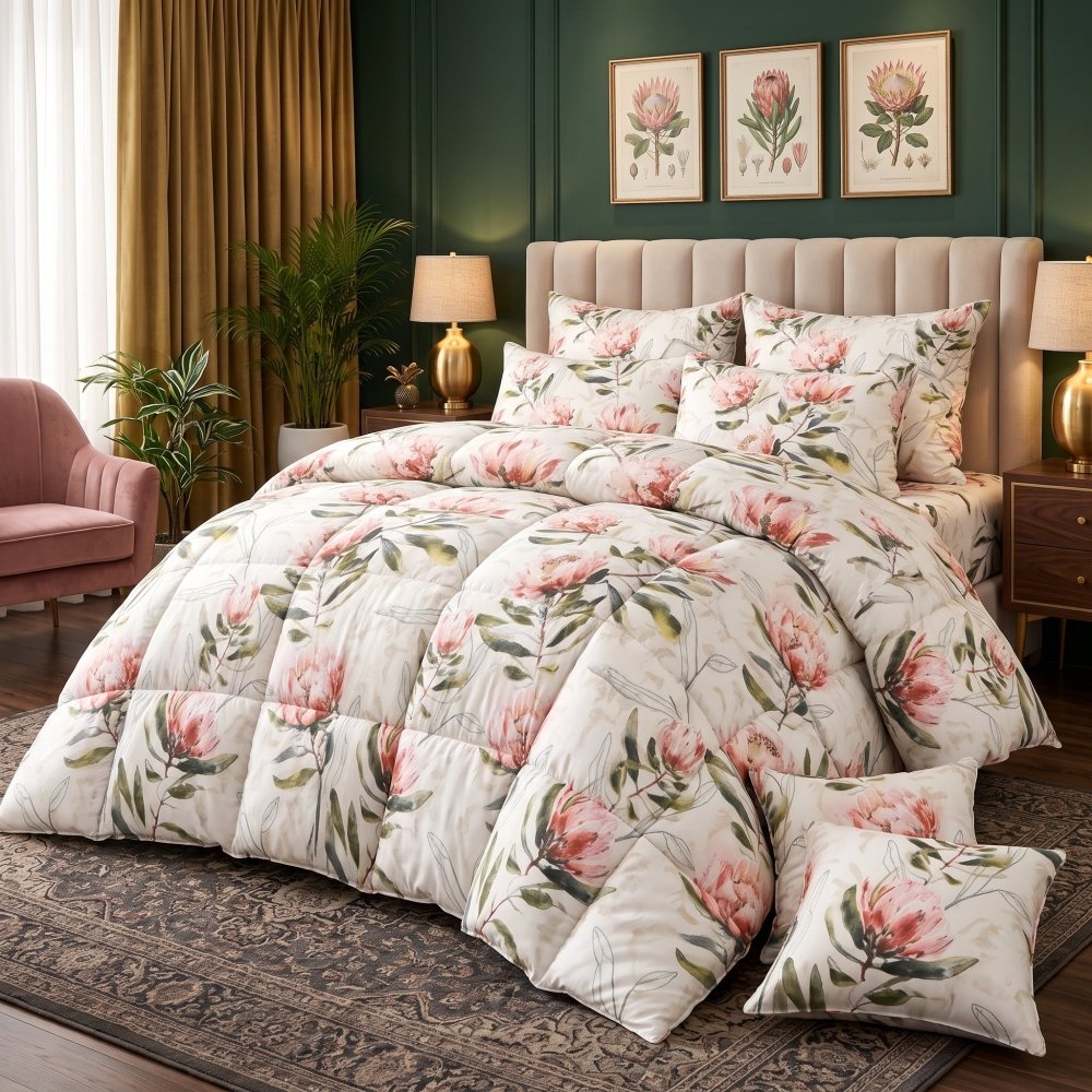 Ivory Botanical -8 pcs WINTER RAZAI Set (HEAVY FILLING) - Zaraish.com