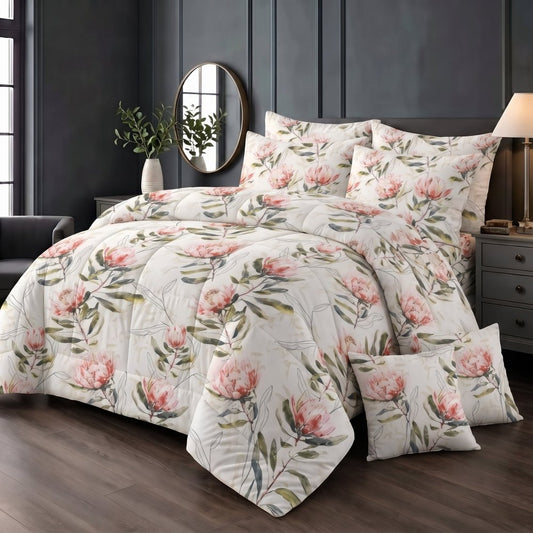 Ivory Botanical -8 pcs WINTER RAZAI Set (HEAVY FILLING) - Zaraish.com