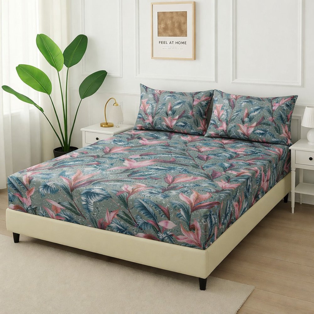 Lavender Lilies - Fitted Bedsheet Set - Zaraish.com